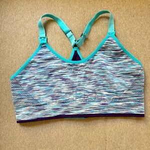 Hotmilk nursing bra size medium DD-F in blue.